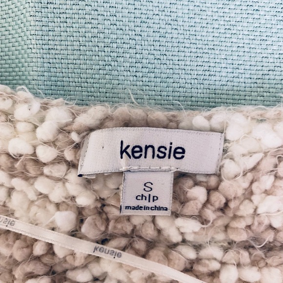 Kenzie Lezlie Fuzzy Textured Sleeveless Cardigan size S - Picture 4 of 10